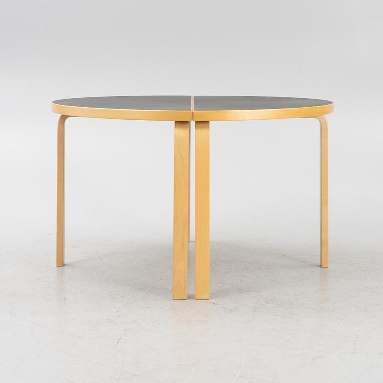 Alvar Aalto, a set of two model 95 tables, Artek, Finland.