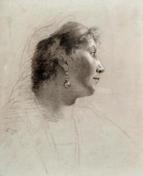 300. Maria Wiik, PROFILE OF A WOMAN.