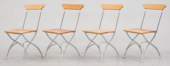 TRÄDGÅRDSSTOLAR / KLAPPSTOLAR, 4 st, "Bryggeristol",  Grythyttan,