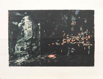 Ola Billgren, color lithograph, signed -83.