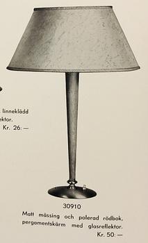 Bertil Brisborg, a monumental table lamp model "30910", Nordiska Kompaniet, 1940s.