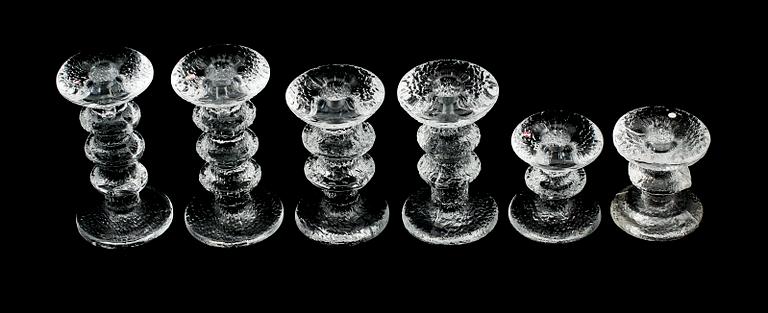 LJUSSTAKAR, 11 st, "Festivo", Timo Sarpaneva, Iittala.