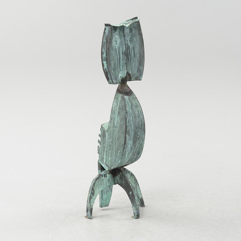 Walter Bengtsson, sculpture, green patinated bronze, signed with monogram WB and dated -58.