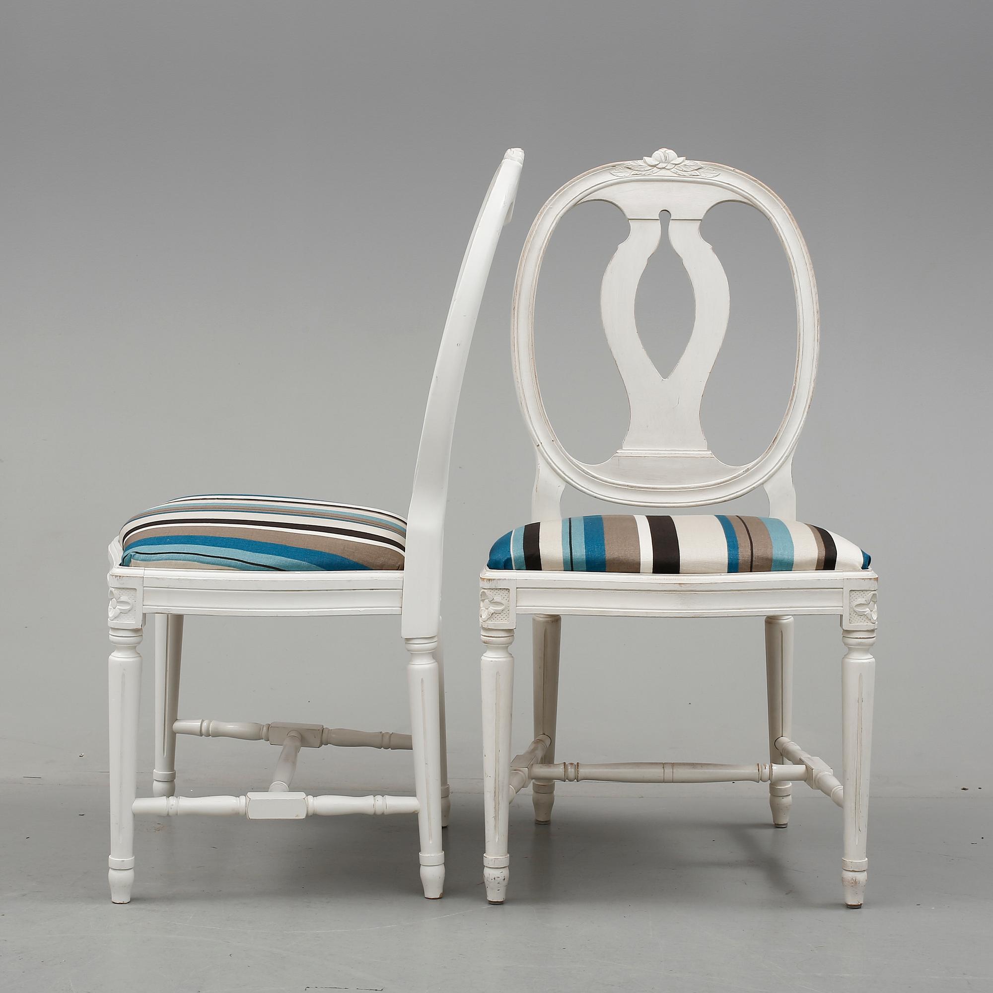 STOLAR, 6 st, gustaviansk stil, 19/2000-tal.