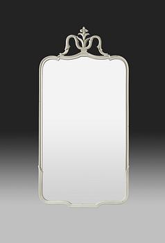 439. An Axel-Einar Hjorth grey lacquered mirror 'Du Barry' by NK 1928.