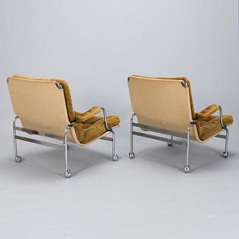 Bruno Mathsson, A armchairs, a pair, "Karin", DUX, late 20th century.