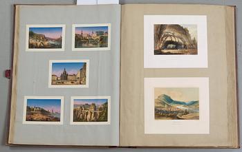 The pictorial travel journey (scrapbook) of Roger Björnstjerna's (1827-1910) Grand tour in Europe 1857-1859.