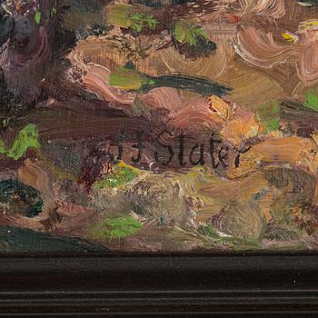 JOHN FALCONAR SLATER, oil on board, signed.