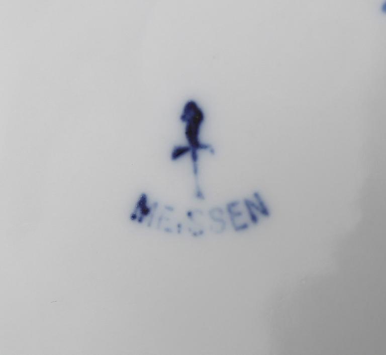 SERVISDELAR, 69 delar, porslin, Meissen, 1900-talets andra hälft.
