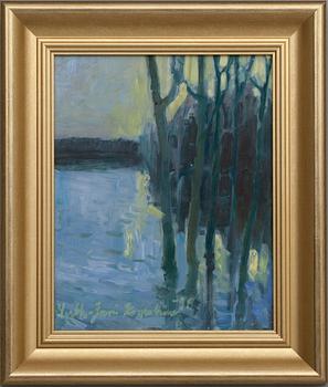 MARKKU-JUSSI KOMULAINEN, olja på skiva, signerad och daterad -98.