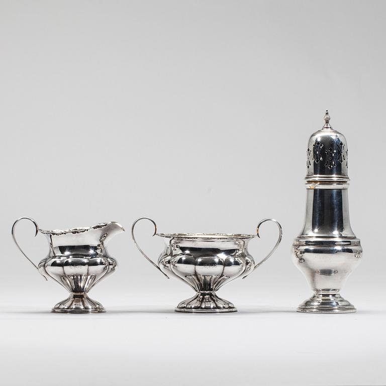PARTI NYSILVER, 6 delar, Sverige/England 1900-tal.