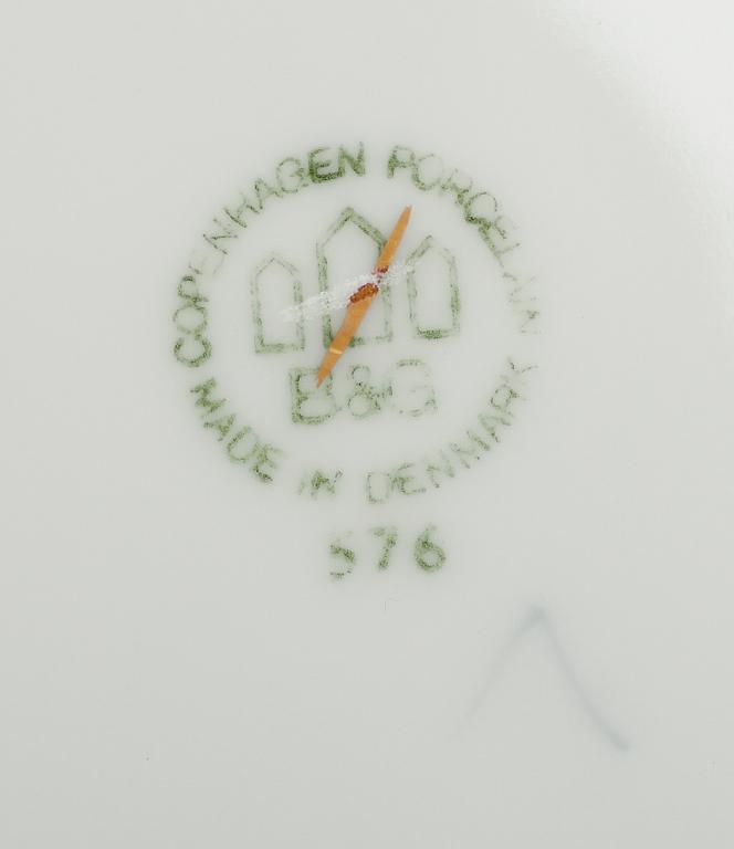 SERVISPORSLIN, 10 del, porslin, "Måsen", Bing & Gröndahl.