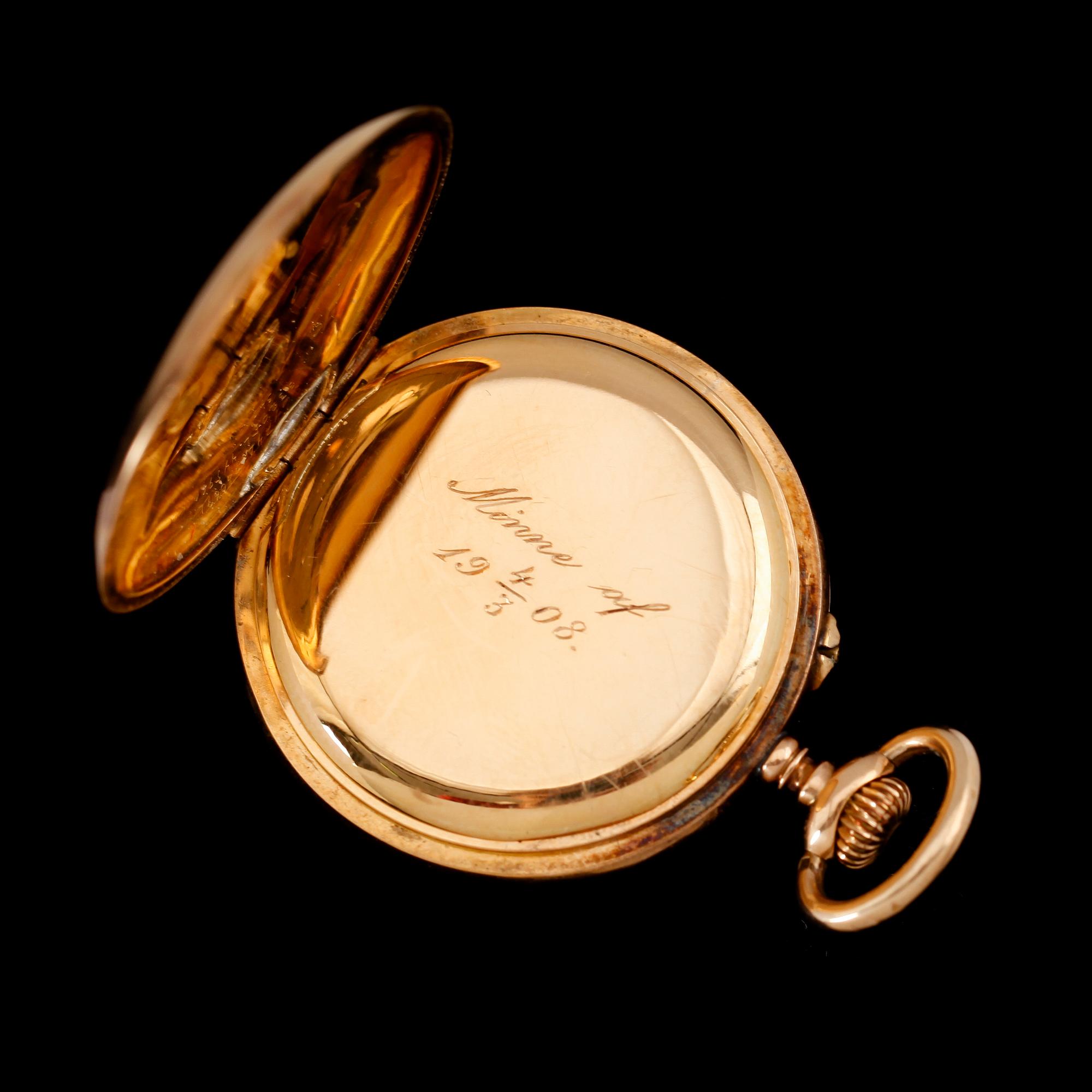 FICKUR, 18 k guld, 1900-talets första hälft.