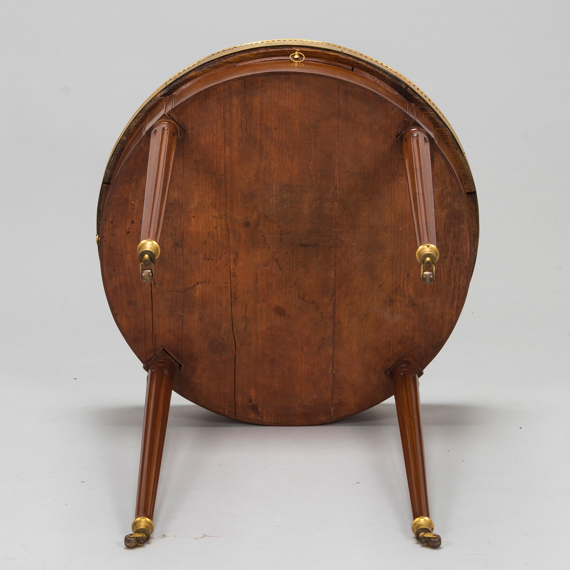 A directoire style coffee table/game table, 19th century.