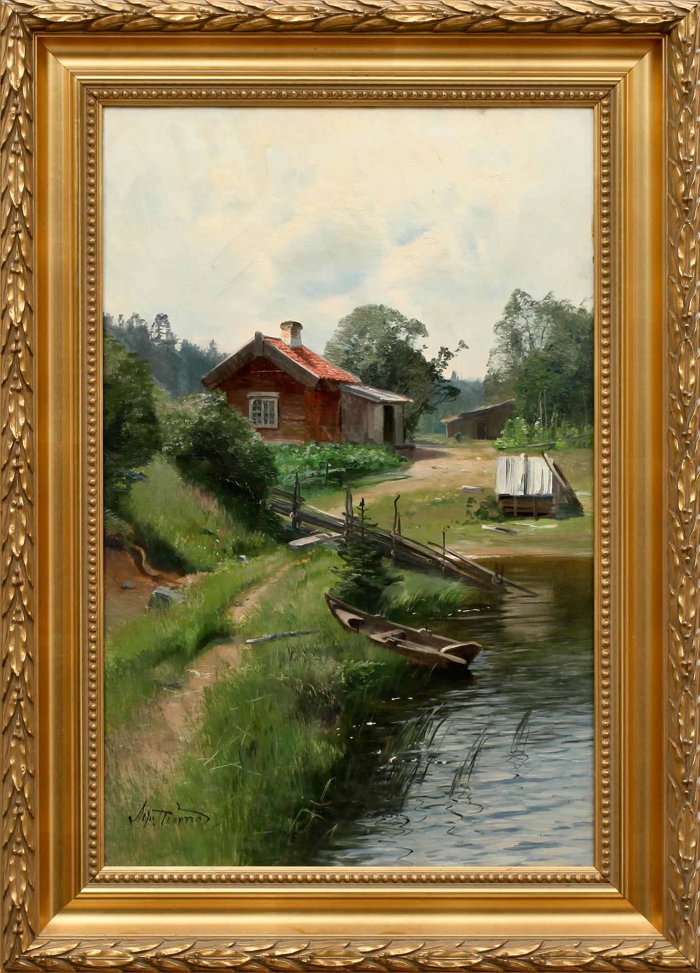 ALFRED THÖRNE, olja på duk, sign.