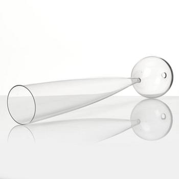 John Selbing, a glass sculpture "Klot över kon", Orrefors, Sweden 1957.