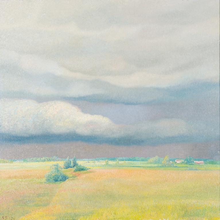 Georg Engeström, olja på pannå, signerad.