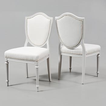 MATSALSGRUPP, 13 delar, gustaviansk stil, 1900-talets andra hälft.