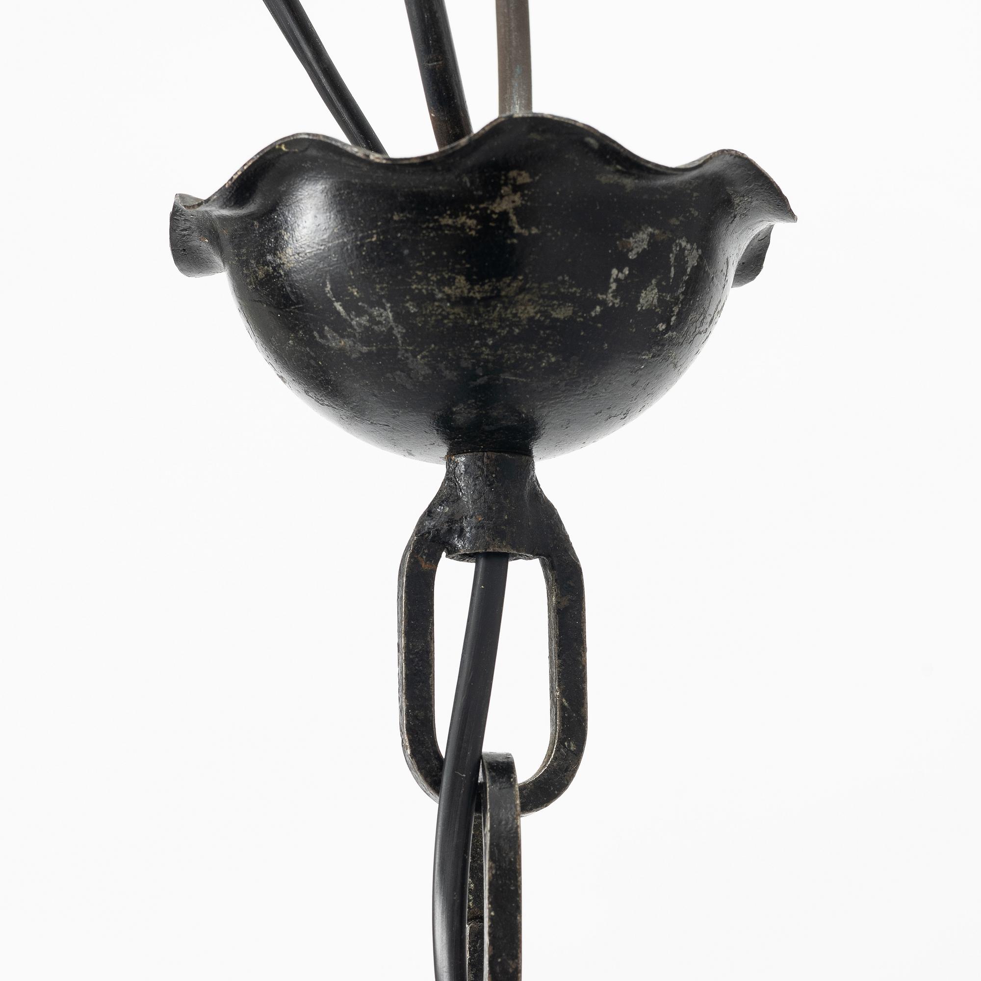 Harald Notini, a ceiling lamp model 10892, Arvid Böhlmarks Lampfabrik, Stockholm, 1930s.