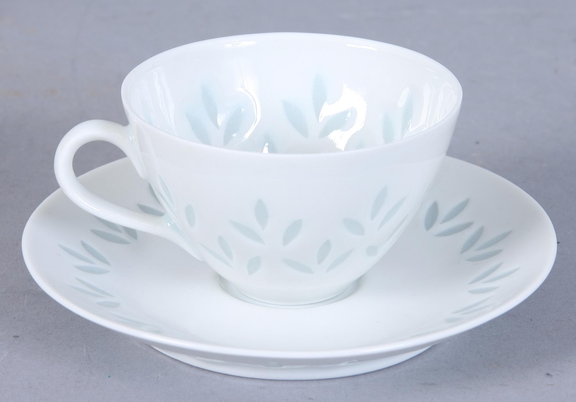 KOPPAR MED FAT, 5 st, porslin, Arabia.