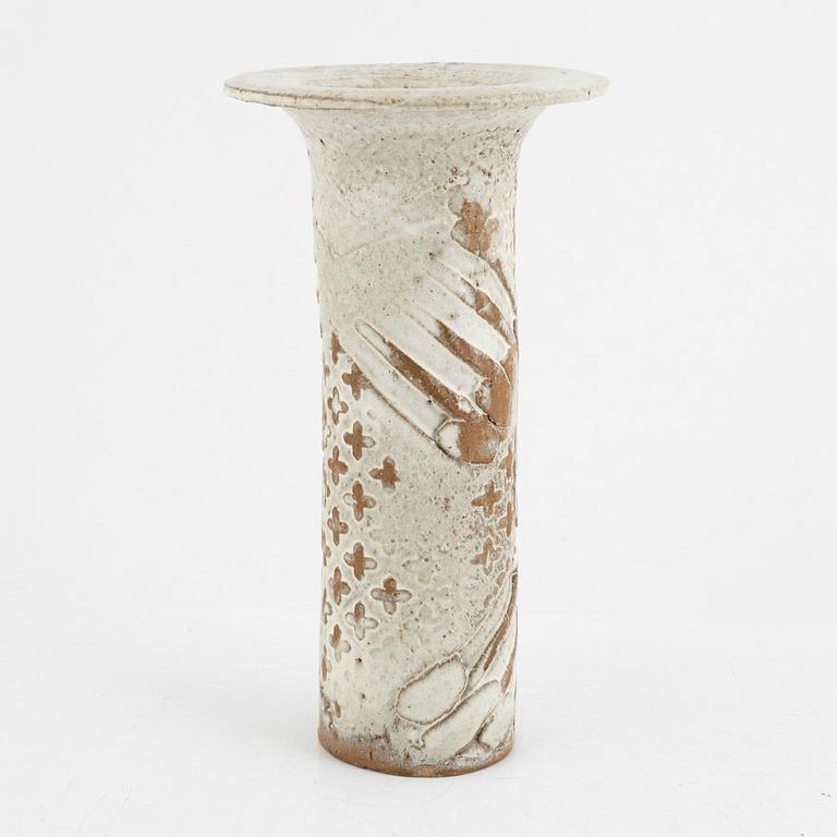 Lisa Larson, a unique stoneware vase, dated 1989.