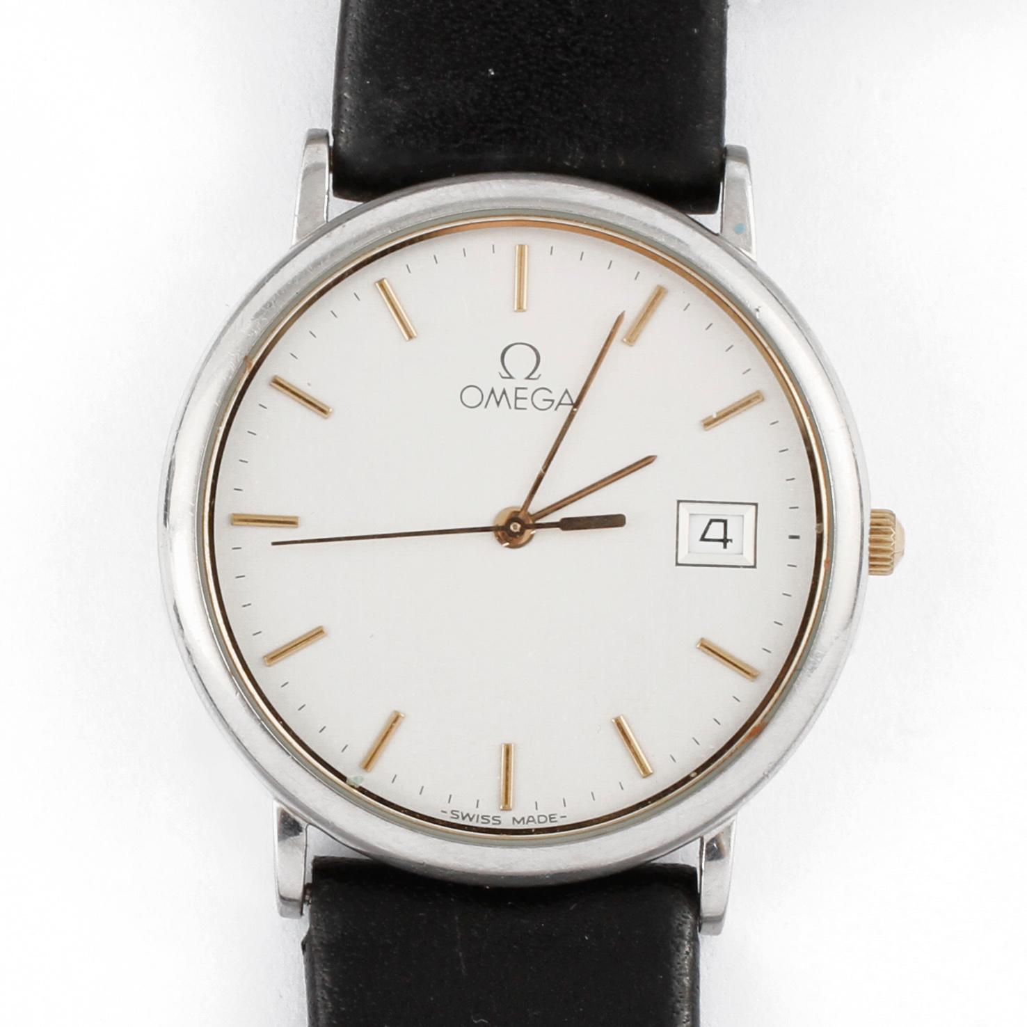 HERRARMBANDSUR, Stål, Omega, De Ville, 1900-talets slut.