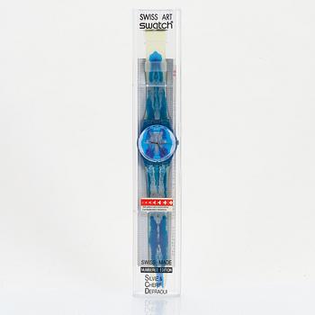 Swatch, Horizon, Cherif & Silvie Defraoui, wristwatch 34 mm.