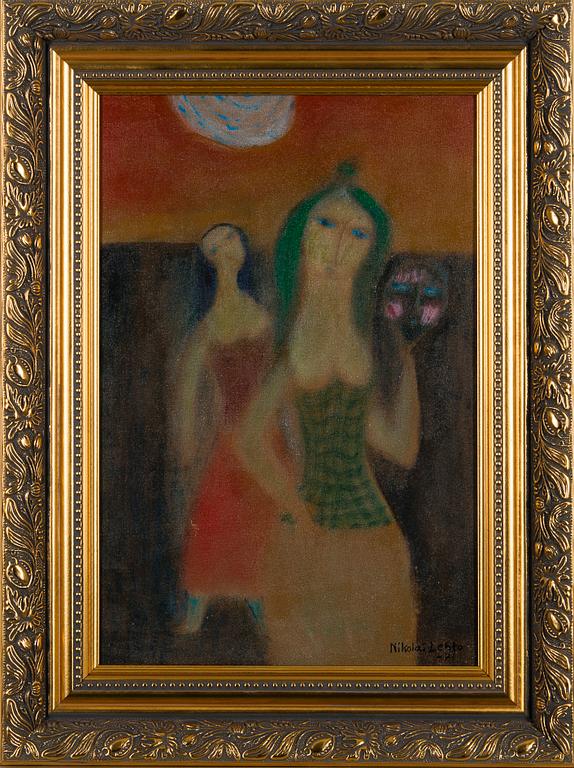 NIKOLAI LEHTO, oil on canvas laid on cardboard, signed and dated -71.