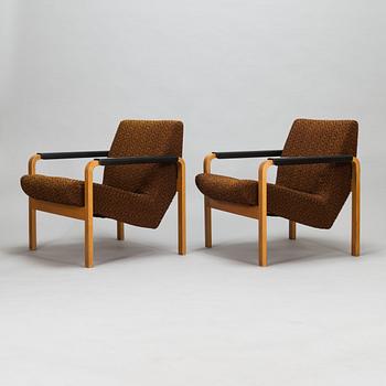 Risto Halme, a pair of 1960's '472' armchairs for Lahden Puukalusto.