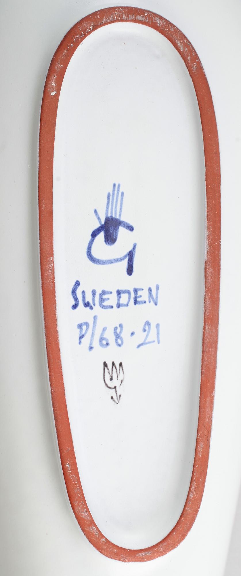 FAT, 2 st, fajans, Stig Lindberg, Gustavsberg Studio.