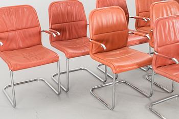 Kenneth Bergendahl. Eight "Cicero" Dux armchairs.