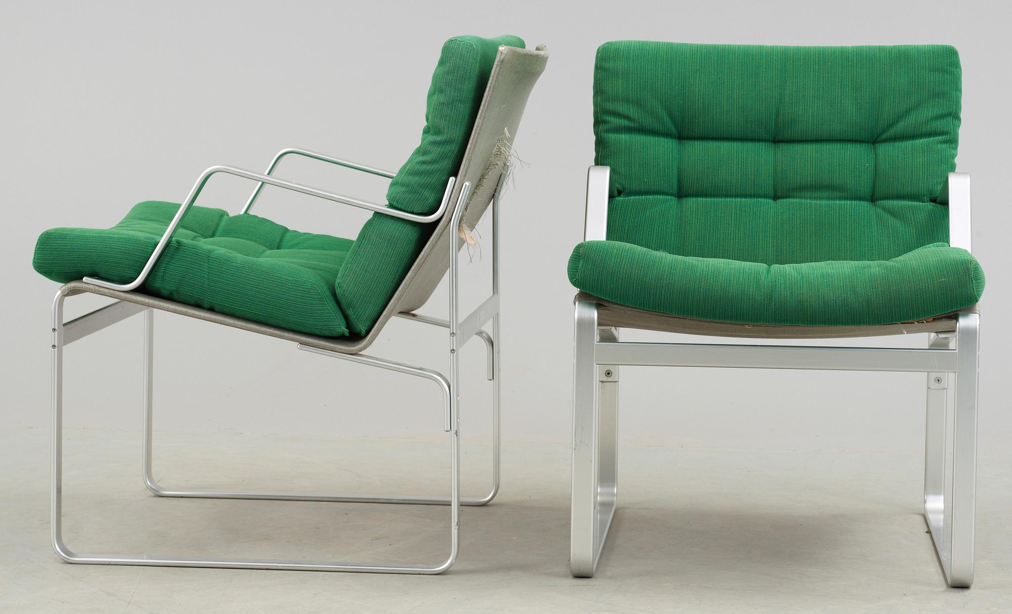 FÅTÖLJER, ett par, Bruno Mathsson, Mathsson International AB, 1970-tal.