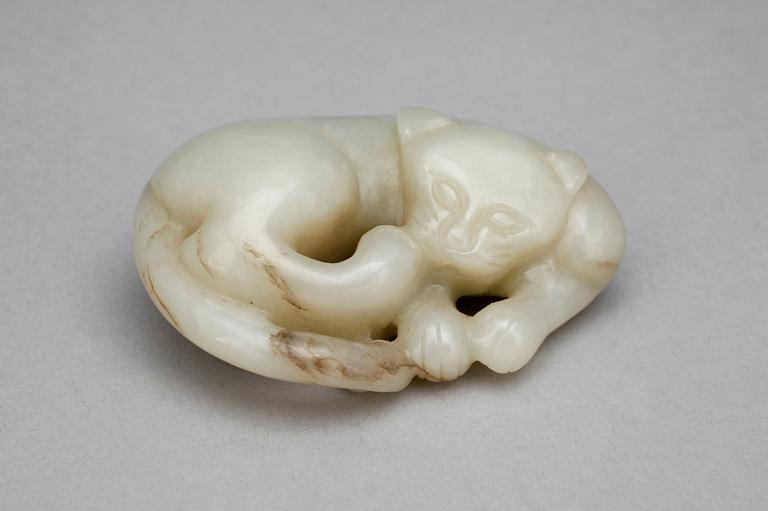 SKULPTUR, jade Kina, 1900-talets början.