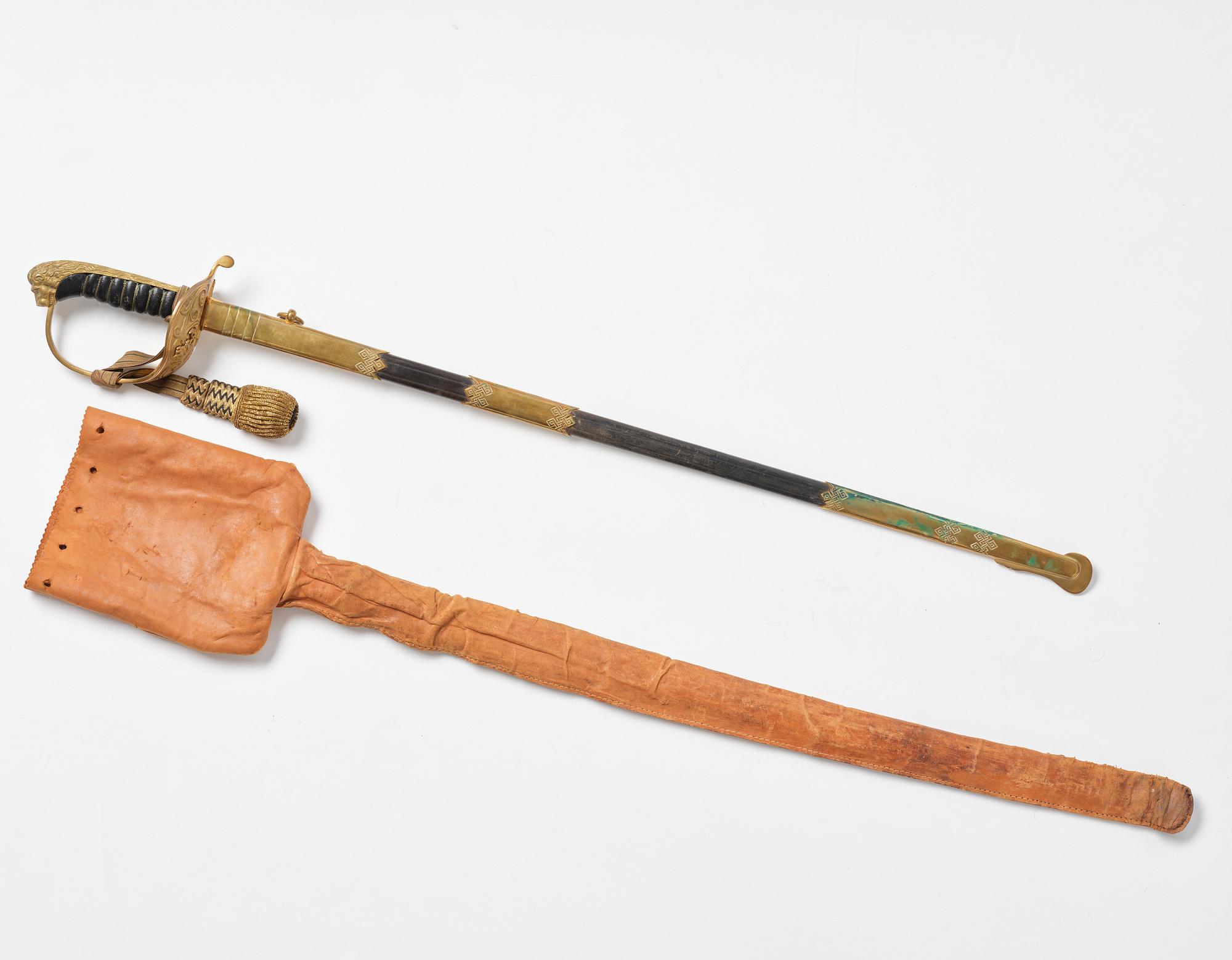 Sabel svensk, m/1915 för sjöofficer, med balja.