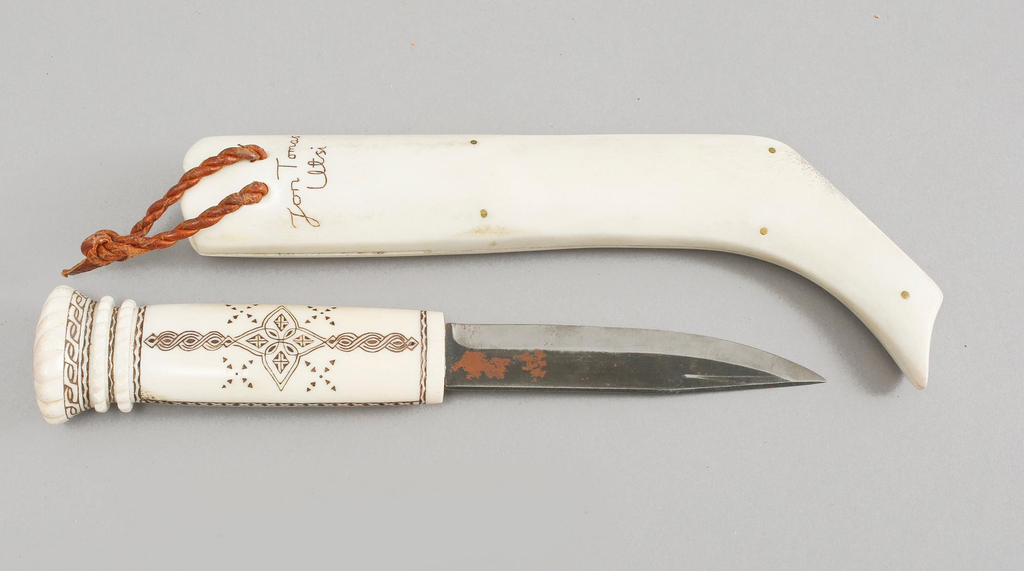 SAMEKNIV, Jon Tomas Utsi, signerad, 1900.-tal.