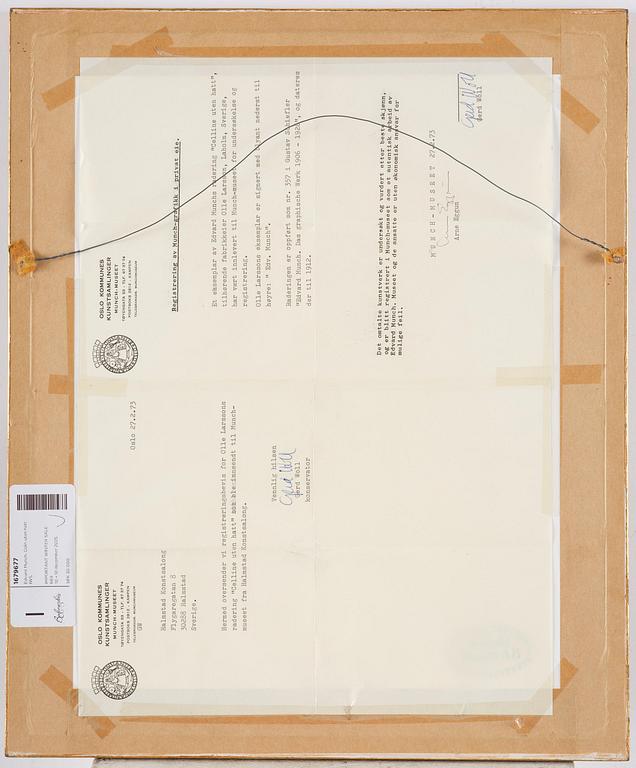 Edvard Munch, "Celline uten hatt" / "Celline Without Hat".