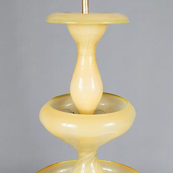 Paavo Tynell & Gunnel Nyman, A 1930s glass pendant light, Taito, Finland.