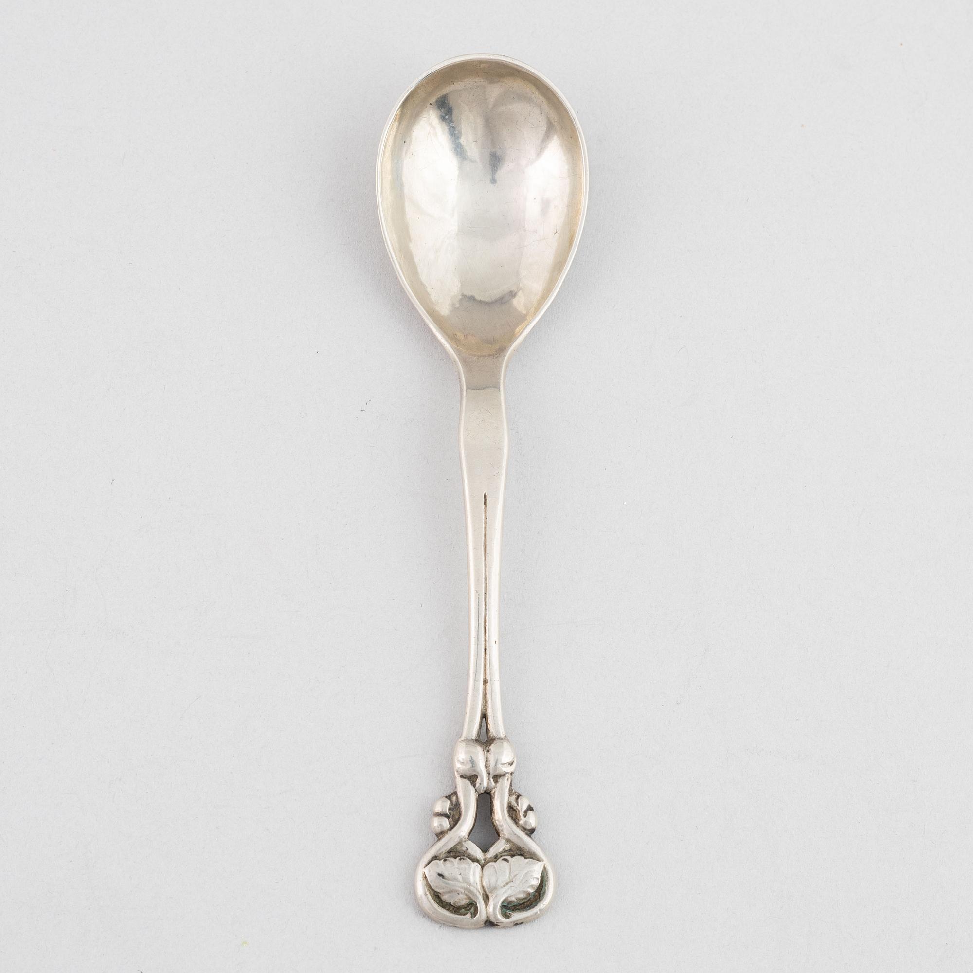 Georg Jensen, serving spoon, silver, Denmark 1915-19.