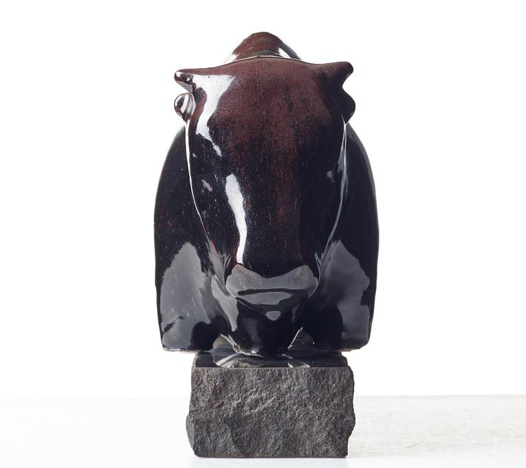 Ulla & Gustav Kraitz, skulptur, tjur, Fogdarp, Förslöv.