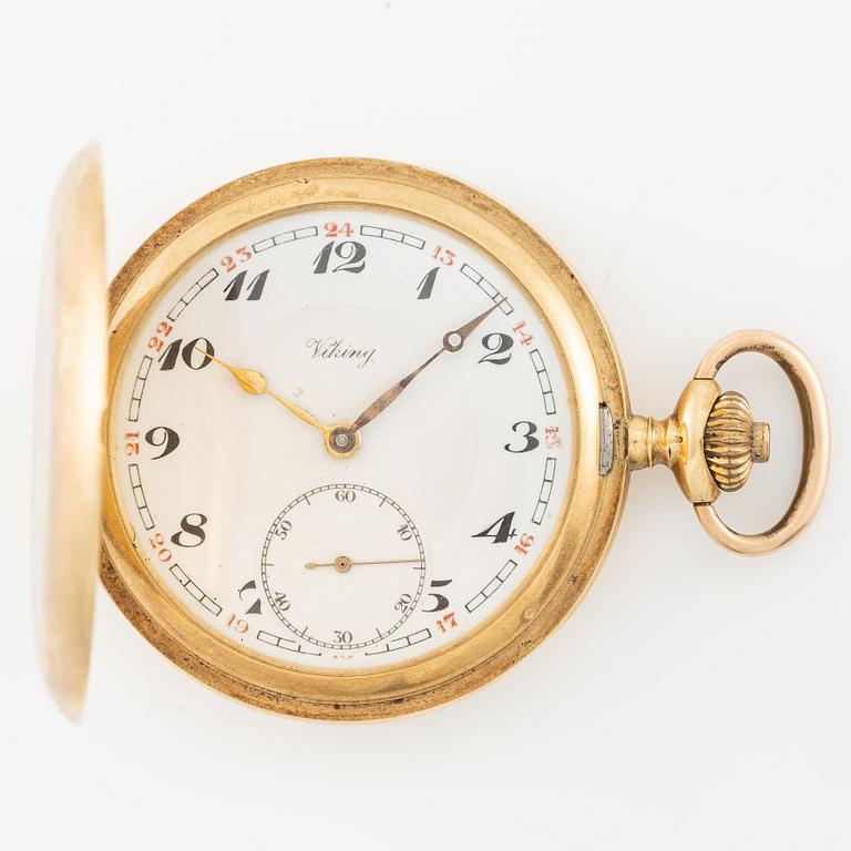 Fickur, Viking, 14K guld, 51 mm.