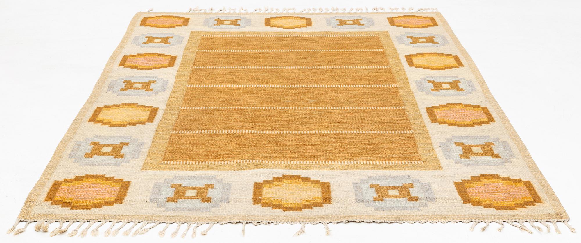 Ingegerd Silow, matta, rölakan, ca 280 x 193 cm, signed IS.