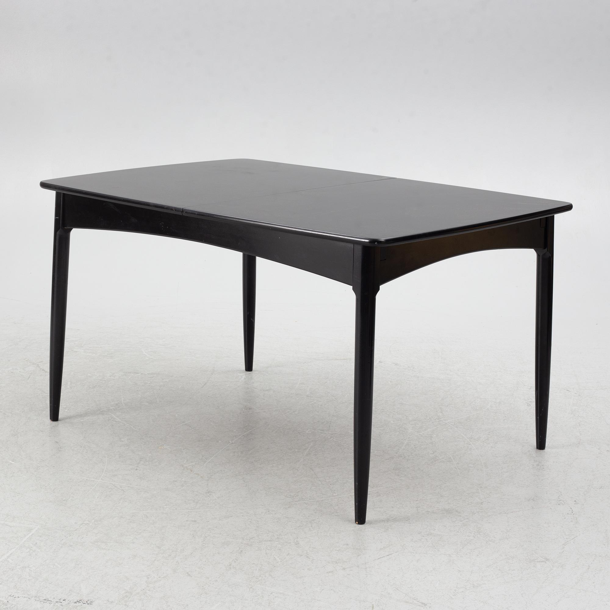 Kerstin Hörlin-Holmquist, Dining table with 8 chairs, 'Charlotte', Asko, Finland.