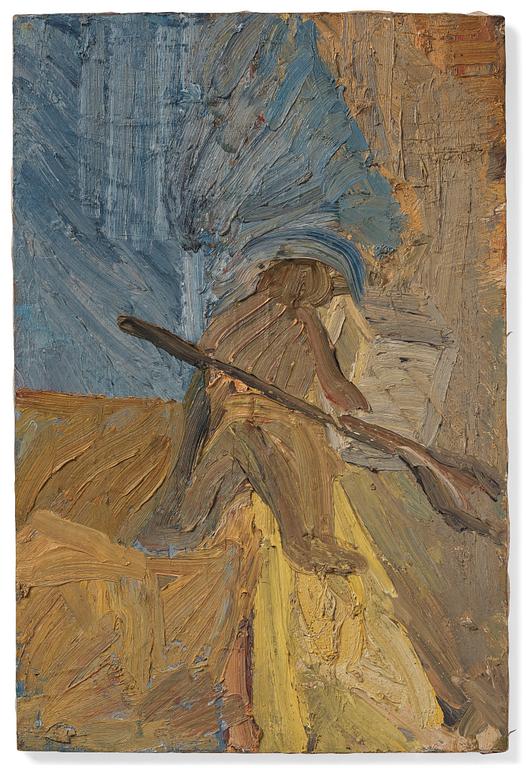 Evert Lundquist, Street sweeper.