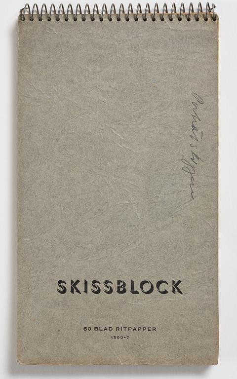 Lotte Laserstein, 4 skissböcker med blyertsteckningar.