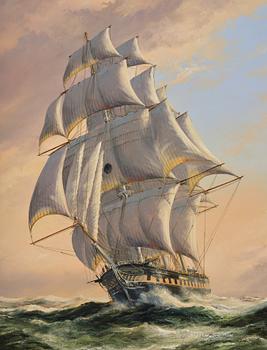 John Bentham Dinsdale, "Oxford" of the Black Ball Packet Line.