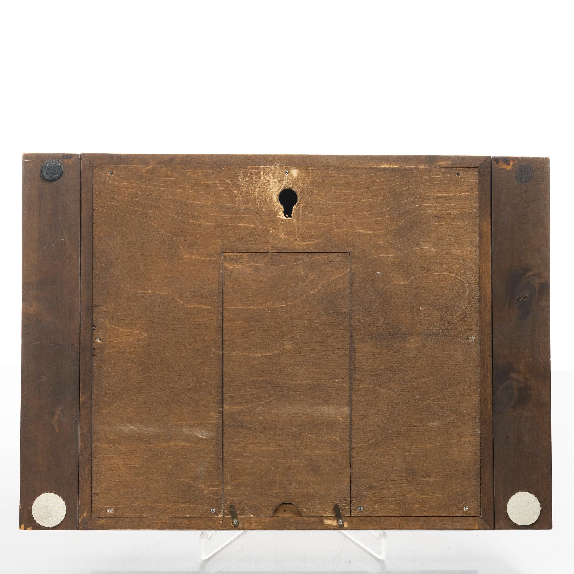 Mjölby Intarsia, a wall clock, 1930s.