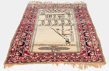 Matta, antik Kirman Laver, Södra Persien, ca 205 x 116 cm.