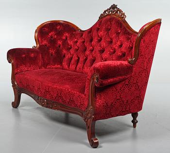 SOFFA, nyrokoko, sent 1800-tal.