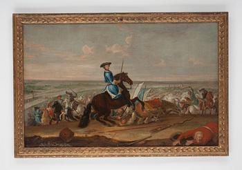 David von Krafft Circle of, King Charles XII at the battle of Narva.