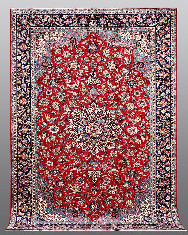 A carpet, Mashad, ca 345 x 242 cm.